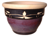 Wholesale Garden Supplier, Pots & Planters > Stackable Series
Squat Bell Pot : Delight Carving (Running Brown/Black)