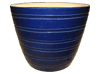 Flower Pots & Planters > Cone/Cylinder Series
Squat Cone Pot : Loose Coil Design (Running Blue)