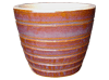 Flower Pots & Planters > Cone/Cylinder Series
Squat Cone Pot : Loose Coil Design (Running Brown)