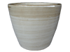 Flower Pots & Planters > Cone/Cylinder Series
Squat Cone Pot : Two-Tone Design (Brushed Brown)