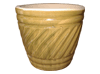 Flower Pots & Planters > Cone/Cylinder Series
Squat Cone Pot : Special Art Design: Swirl Grooves (Swirl Green)