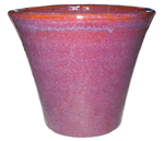 Pottery Supply, Pots & Planters > Flared Series
Stamford Planter : Plain Color:<br>Rim Glazed (Falling Brown)