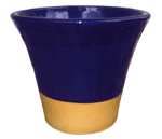 Pottery Supply, Pots & Planters > Flared Series
Stamford Planter : Bottom Unglazed (Imperial Blue)