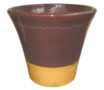 Pottery Supply, Pots & Planters > Flared Series
Stamford Planter : Bottom Unglazed (Dark Brown)