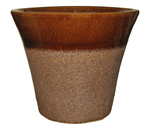 Pottery Supply, Pots & Planters > Flared Series
Stamford Planter : Sandy Series:<br>Plain (Dark Brown)