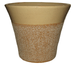 Pottery Supply, Pots & Planters > Flared Series
Stamford Planter : Sandy Series:<br>Plain (Light Cocoa)