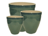 Terracotta Pots & Planters > Egg Series
Standard Egg Pot : Running Green