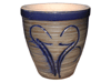 Terracotta Pots & Planters > Egg Series
Standard Egg Pot : Carving Art #142 (Washed Blue)