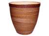 Terracotta Pots & Planters > Egg Series
Standard Egg Pot : Scallop Design (Brown Wave Brush)