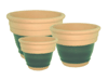 Wholesale Container Gardening, Pots & Planters > Stackable Series
Tall Bell Pot : Centre Colored (Green)