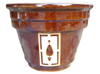 Wholesale Container Gardening, Pots & Planters > Stackable Series
Tall Bell Pot : Sticker Design: Topiary IV (Brown)