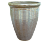 Wholesale Frost Resistant Pots & Planters > Tall Planter Series
Tall Egg Pot with Rim : Dense Coil Design (Falling Brown)