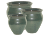 Wholesale Clay Pots & Planters > Necked Series
Tall Necked Pot : Rim Glazed (Running Green)