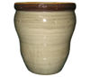 Wholesale Flower Pots, Pots & Planters > Tall Planter Series
Tall Pear Planter : Stamped Flower Rim (Light Cappuccino)