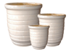 Flower Pots & Planters > Tall Planter Series
Tall U Planter : Loose Coil Design (Off White)