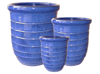 Flower Pots & Planters > Tall Planter Series
Tall U Planter : Loose Coil Design (Running Blue)