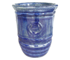 Flower Pots & Planters > Tall Planter Series
Tall U Planter : Stamped Design #201 (Swirl Blue)