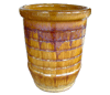 Flower Pots & Planters > Tall Planter Series
Tall U Planter : Loose Coil Design (Swirl Honey)