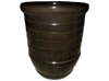 Flower Pots & Planters > Tall Planter Series
Tall U Planter : Loose Coil Design (Shinny Black)