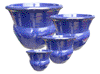 Garden Supply, Pots & Planters > Flared Series
Trumpet Pot : Rim Glazed (Running Blue)