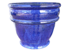 Wholesale Garden Pottery Pots & Planters > Stackable Series
Chalice Pot : Plain Color:<br>Rim Glazed (Imperial Blue)