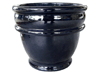 Wholesale Garden Pottery Pots & Planters > Stackable Series
Chalice Pot : Plain Color:<br>Rim Glazed (Graphite Black)