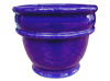 Wholesale Garden Pottery Pots & Planters > Stackable Series
Chalice Pot : Plain Color:<br>Rim Glazed (Cobalt Blue)