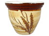 Garden Supplier, Pots & Planters > Malay Series
Dual Rim Malay Pot : Wheat Carving #401 (Brush Yellow/Brown)