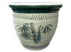 Garden Supplier, Pots & Planters > Malay Series
Dual Rim Malay Pot : Washed Carving:<br>Bamboo (Green)