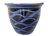 Garden Supplier, Pots & Planters > Malay Series
Dual Rim Malay Pot : Carving Art #402 (Imperial Blue/Black)