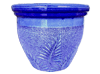 Garden Supplier, Pots & Planters > Malay Series
Dual Rim Malay Pot : Sandy Carving:<br>Fern Leaf (Imperial Blue)