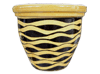 Garden Supplier, Pots & Planters > Malay Series
Dual Rim Malay Pot : Carving Art #402 (Honey/Black)