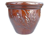 Garden Supplier, Pots & Planters > Malay Series
Dual Rim Malay Pot : Wheat Carving #401 (Brown)