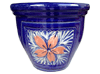 Garden Supplier, Pots & Planters > Malay Series
Dual Rim Malay Pot : Flower Carving #408 (Cobalt Blue)