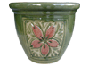 Garden Supplier, Pots & Planters > Malay Series
Dual Rim Malay Pot : Flower Carving #408 (Jade Green)