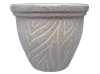 Garden Supplier, Pots & Planters > Malay Series
Dual Rim Malay Pot : Sandy Carving:<br>Art #402 (Light Cocoa)