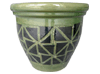 Garden Supplier, Pots & Planters > Malay Series
Dual Rim Malay Pot : Carving Art #401 (Jade Green/Black)