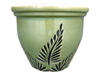 Garden Supplier, Pots & Planters > Malay Series
Dual Rim Malay Pot : Fern Leaf Carving (Celedon Green)