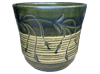 Asian Pottery Pots & Planters > Flared Series
Tulip Pot : Leaf Carving #407 (Imperial Green)