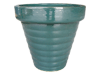 Wholesale Plant Container, Pots & Planters > Stackable Series
Vee Pot : Plain Color:<br>Rim Glazed (Federal Green)