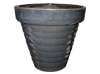 Wholesale Plant Container, Pots & Planters > Stackable Series
Vee Pot : Plain Color:<br>Rim Glazed (Graphite Black)